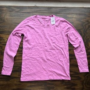 J crew pink long sleeve girlfriend tee NWT